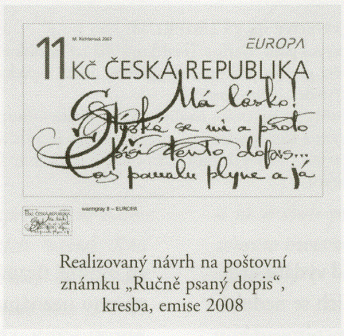 Marina Richterová - Poštovní známka – ručně psaný dopis